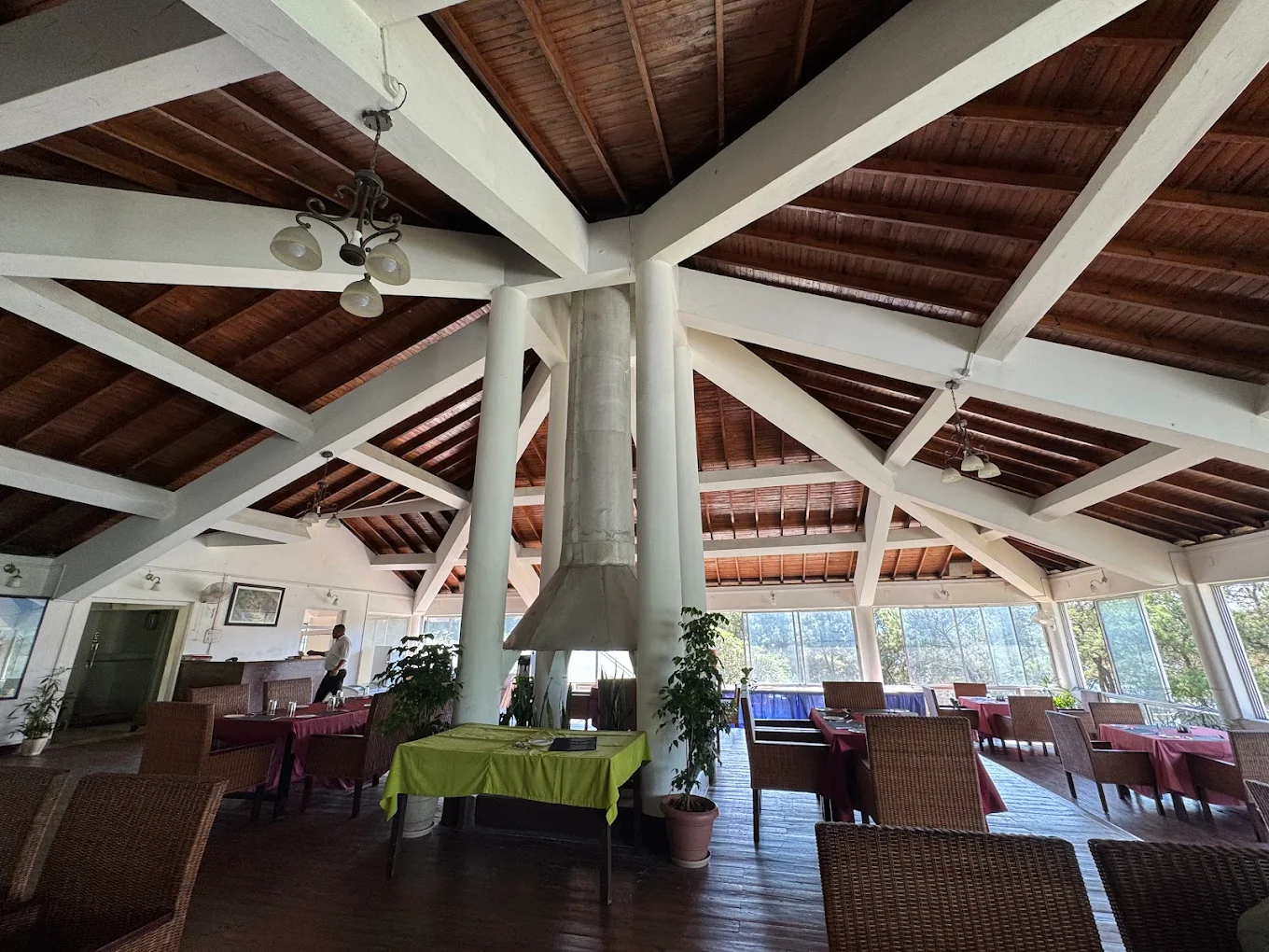 Orchid Lake Resort restaurant dining area Umiam